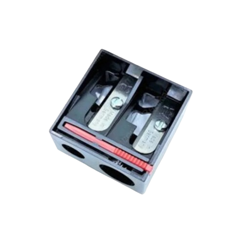 خرید مداد تراش دوقلو آرایشی یورن (YORN) مدل تیغه آلمانی با قابلیت تراش حرفه‌ای انواع مداد چشم، لب و رژهای مدادی