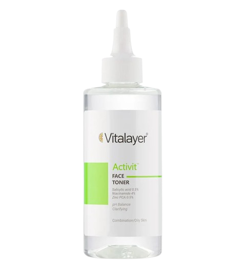 تونر پوست چرب ویتالایر | کنترل چربی، کوچک‌کننده منافذ و شاداب‌کننده پوست