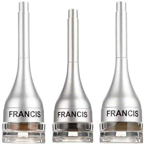 خرید خط چشم ژله‌ای فرانسیس (Francis) بدنه نقره‌ای برس‌دار | ۲۴ ساعته ضدآب، کاملاً مات و ضد حساسیت با رنگ‌بندی کامل