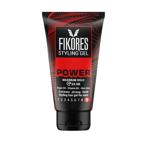 ژل حالت‌دهنده قوی مو فیکورس Fikores مدل POWER حجم 150 میلی‌لیتر – حالت‌دهی فوق‌العاده قوی، درخشش طبیعی و بدون چسبندگی