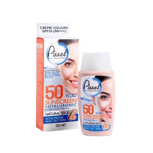 کرم ضد آفتاب بژ طبیعی پیکسل مناسب پوست چرب