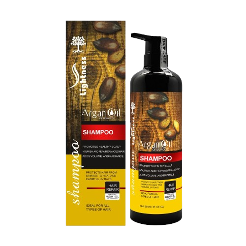 شامپو روغن آرگان لایتنس | ترمیم‌کننده، نرم‌کننده و درخشان‌کننده مو | اورجینال ساخت اسلواکی