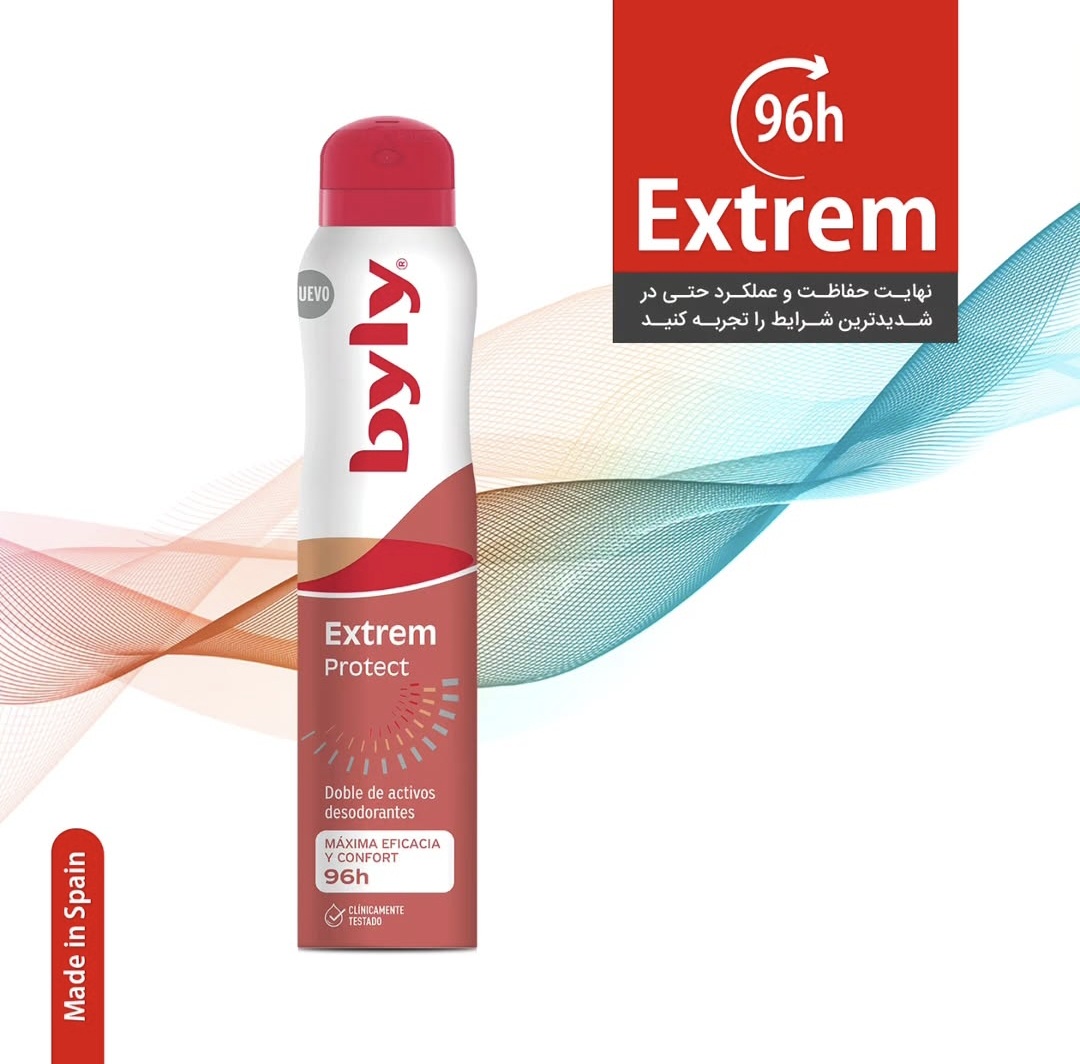 اسپری ضد تعریق بایلی مدل Extreme Protect | محافظت قوی 96 ساعته در برابر تعریق و بوی بدن