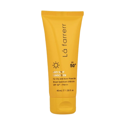 ضد آفتاب بی‌رنگ و ضد لک لافارر SPF 50 | کنترل چربی و مناسب پوست چرب و آکنه‌دار