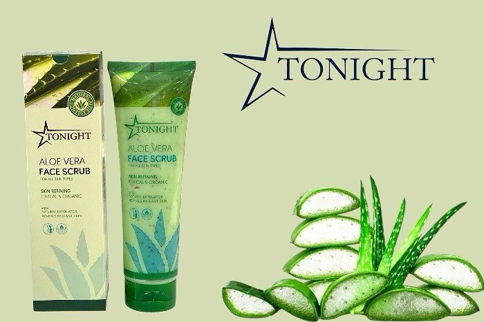 کرم اسکراب آلوئه‌ورا تونایت | لایه‌بردار ملایم، آبرسان و ضدالتهاب پوست صورت