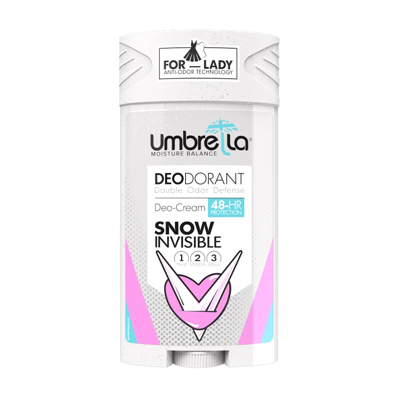 استیک ضد تعریق زنانه آمبرلا مدل Snow Invisible حجم ۹۰ میلی‌لیتر | رایحه ملایم و خنک – محافظت بلندمدت