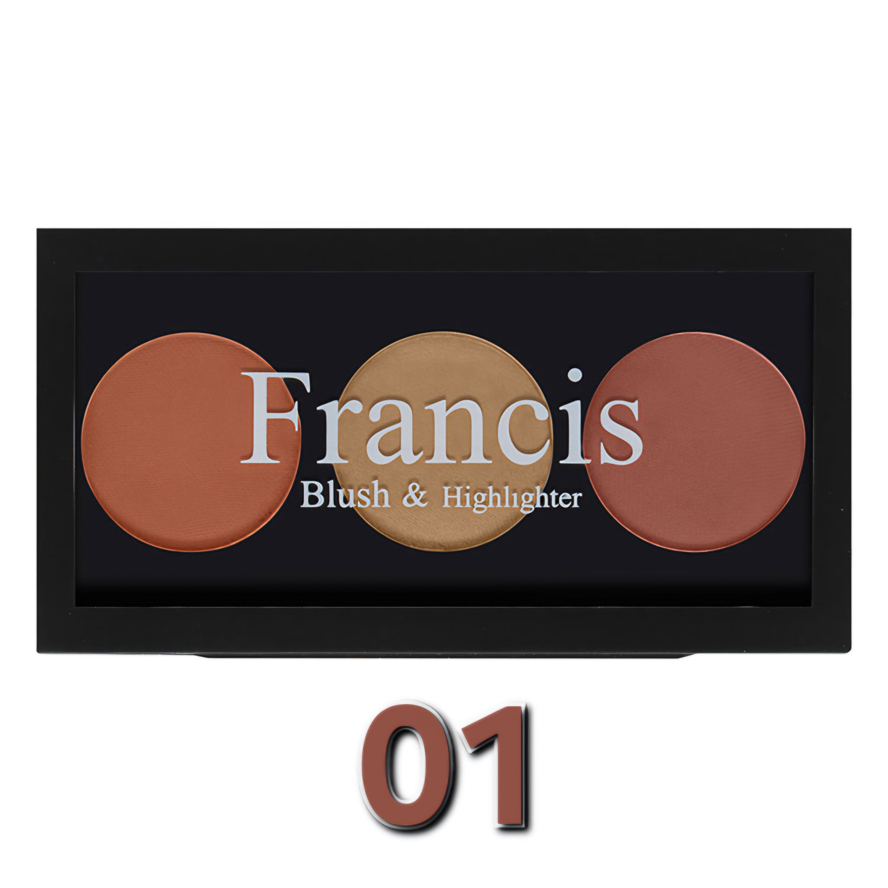 خرید پالت رژگونه و هایلایتر فرانسیس | رنگ‌دهی طبیعی و درخشش بی‌نظیر با مدا گالری