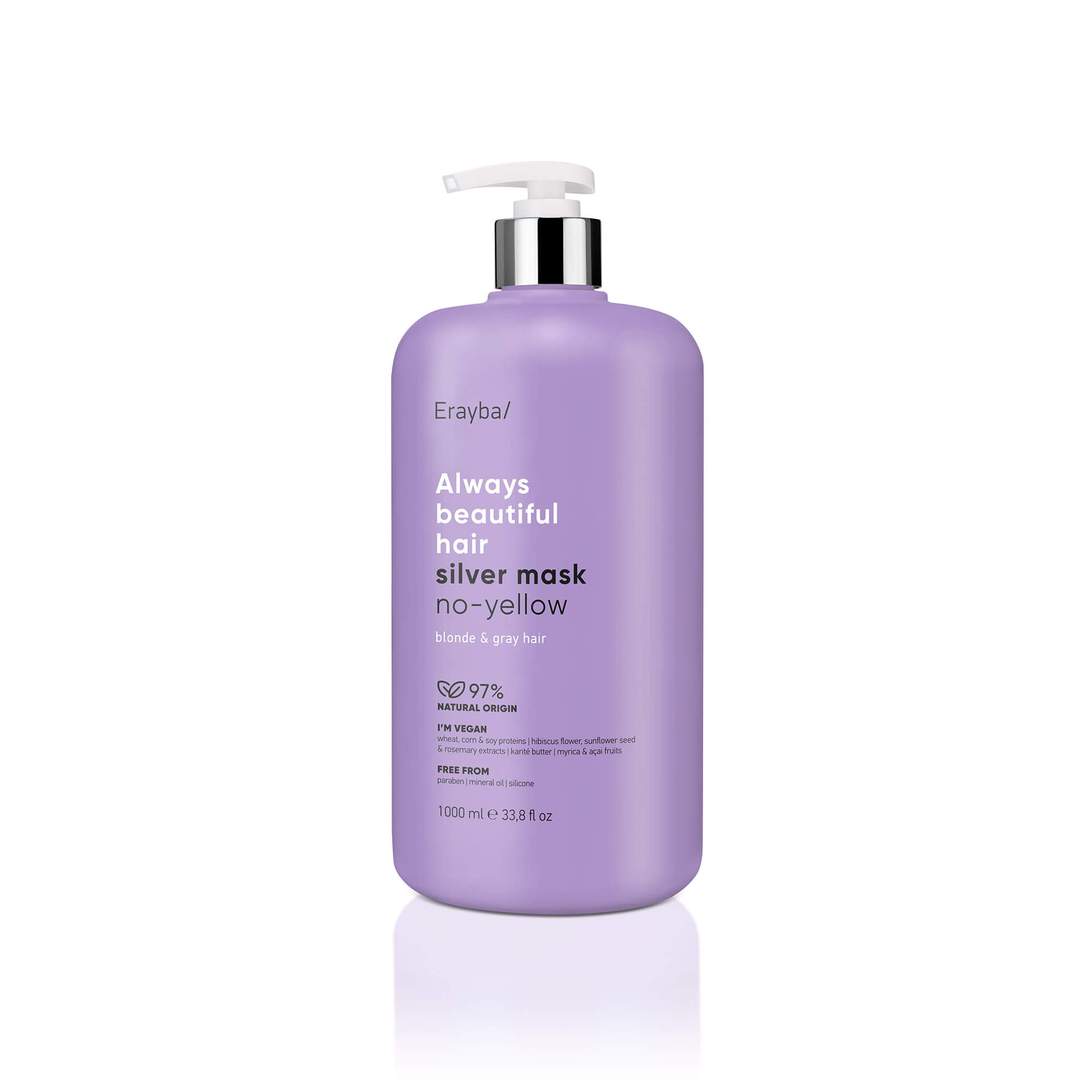ماسک مو ضد زردی سیلور ارایبا (Erayba): مکمل نهایی شامپو برای حذف کامل زردی، آبرسانی عمیق و موهایی ابریشمی